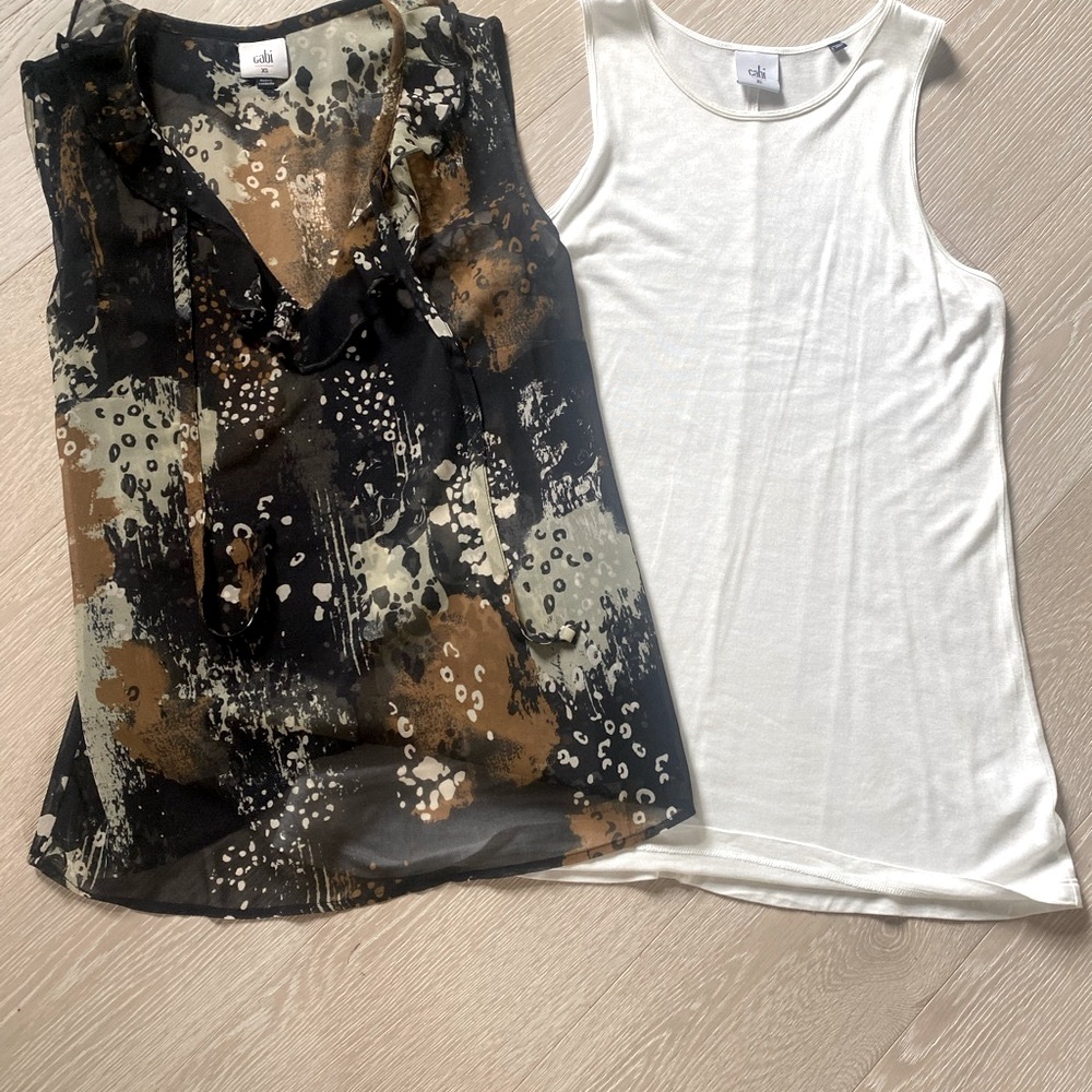 Two new, less than the price of one, Cabi tops.